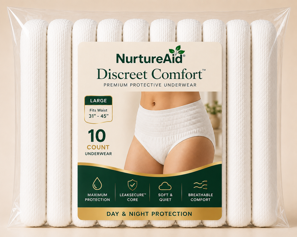 NurtureAid™ Premium Protective Underwear – 10 Count