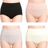 NurtureAid™ Cotton Postpartum Underwear | High-Waisted C-Section Recovery (4 Pack)