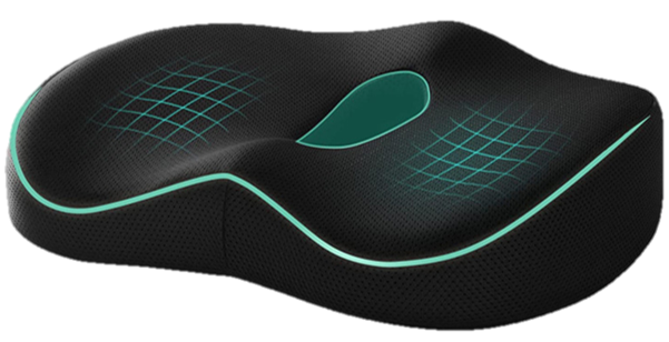 NurtureAid™ Memory Foam Seat Cushion (Black)